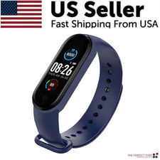 M4 Smart Watch Band Blood Pressure Bracelet Wristband Fitness Tracker Heart Rate 2