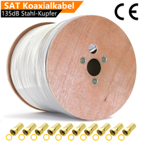 500M Sat Koaxialkabel 135Db Antennenkabel Koax Kabel 5-Fach Hdtv 4K 8K Tv Cable