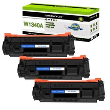 GREENCYCLE 3PK Compatible W1340A Toner With HP 134A M209dw MFP M234dw With Chip