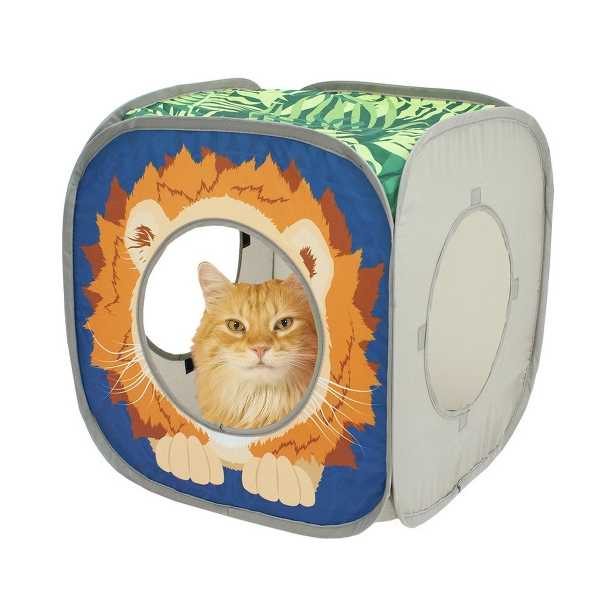 Kitty City Safari Jungle Collapsible Cat Toy Collection, Cube | eBay