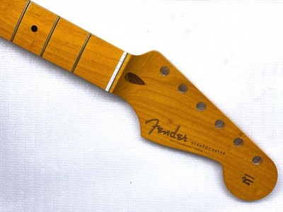ACTUAL PICS! Fender Strat Neck LACQUER FINISH 50's Soft V 21 Frets 7.25'' Maple