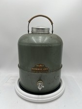 Vintage 1940s-50s Western’s Thermic Jug Western Auto Metal Water Cooler Spigot
