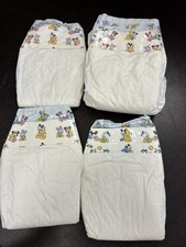Vintage Plastic Back Diapers Mickey Mouse Blue And Pink Small/ Medium