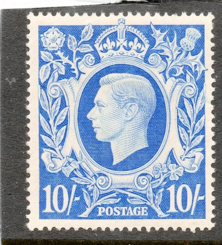 GB 1942 10s ultramarine SG 478b mint
