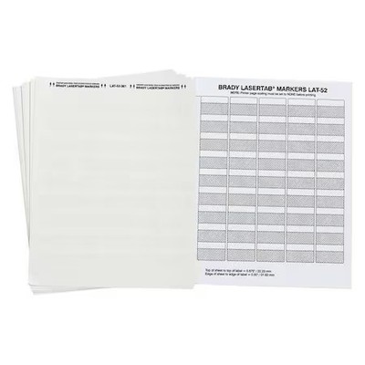 Brady Lat-52-361-1 Write On Laminating Wire And Cable Markers, White On