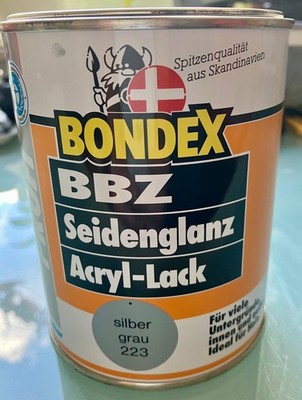 BONDEX 0,75 L BBZ Seidenglanz Acryl-Lack Farbe NEU ungeöffnet