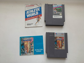 Nintendo Bundle UNTESTED NES Games Power Pad Zapper Light Gun Four Score