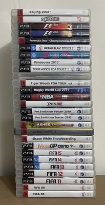 27 x PS3 Sportspiele Bundle - Olympiade - NBA2015 - FIFA08-15 - Tiger Woods - F1
