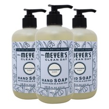 Pack of 3x Mrs. Meyers Clean Day Liquid Hand Soap, Snowdrop, 12.5 oz