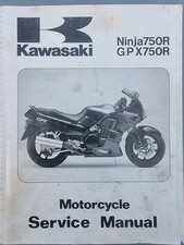 Kawasaki NINJA 750R / GPX750R 1987 To 90 Original Workshop Service Manual 1993