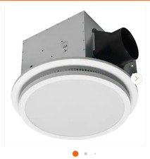 HOMEWERKS 110 CFM Ceiling Mount Bathroom Exhaust Fan w/ Bluetooth LED Light