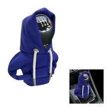 Car Gear Shift Cover, Fashionable Hoodie Car Shift Knob, Winter Warm Blue 1 Pcs