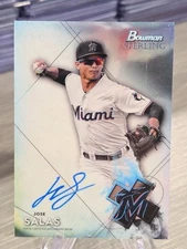 Jose Salas 2021 Bowman Sterling Autograph #BSPA-JS Miami Marlins/Minnesota Twins