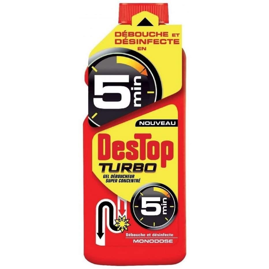 DESTOP Gel Déboucheur Canalisation Cuisine Salle de Bain Javel 1L