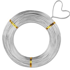 18 Gauge Aluminum Wire,165 Feet Silver Craft Wire for Jewelry Making/Floral Maki