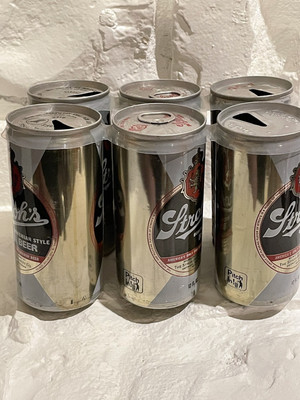Vintage Beer Can Stroh's Bohemium Style Beer Pull Tab EMPTY 6 Pack