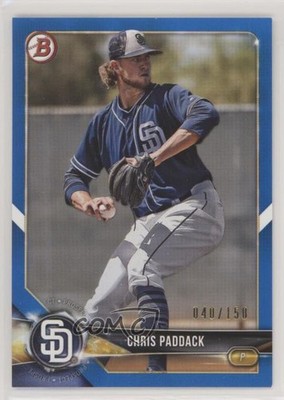 2018 Bowman Draft Blue 40/150 Chris Paddack #BD-68 2l4