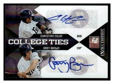 Christian Colon Gary Brown /50 2010  Donruss Elite College Ties Autograph