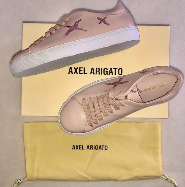 Authentic Axel Arigato Clean 90 Tape Bee Bird Pale Pink Leather Sneakers Shoes 6 Authentic Axel Arigato Clean 90 Tape Bee Bird Pale Pink Leather Sneakers Shoes 6