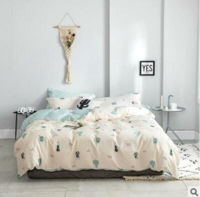 3D Small Cactus ZHUA4206 Bed Pillowcases Quilt Duvet Cover Set Queen King Zoe