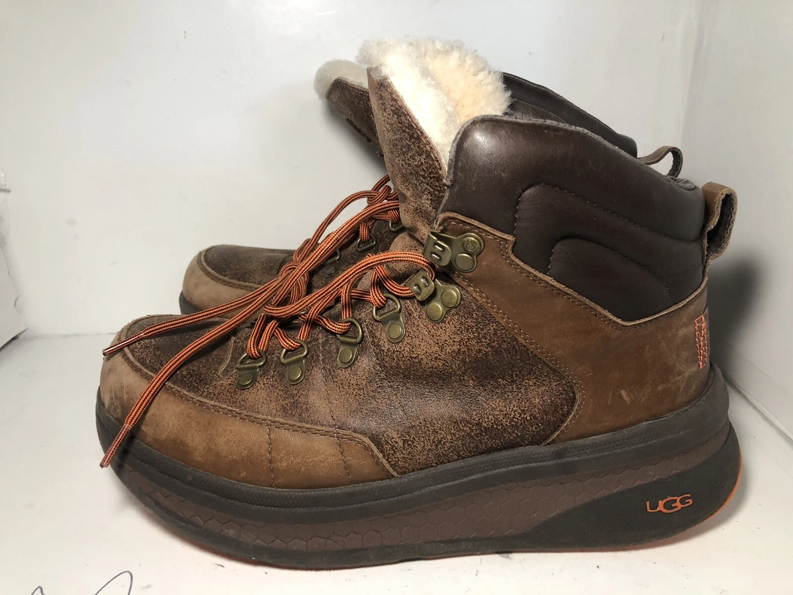 UGG Mens Meraux Winter Boots Waterproof Insulated Brown Mens Sz 12