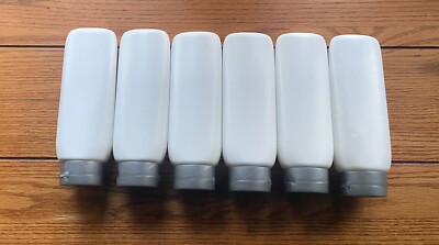Grand Parfums Empty Lotion Bottles 8 Oz Squeeze with Silver Flip Cap