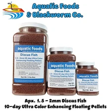 Discus Fish Ultra Color Enhancing Floating Pellets for a 10-Day Color Change JAR