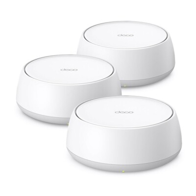 TP-Link Deco BE25 3 Pack | BE5000 Wireless Whole Home Mesh Wi-Fi 7 System