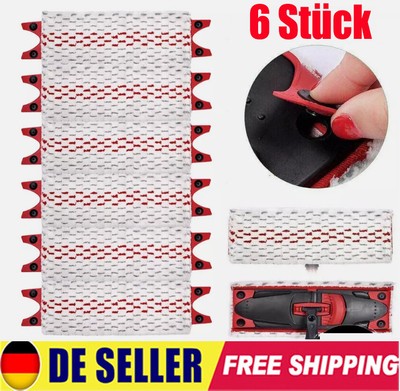 6 Stück Ersatz Wischbezug geeignet für 2in1 Vileda UltraMax für Vileda Ultramat