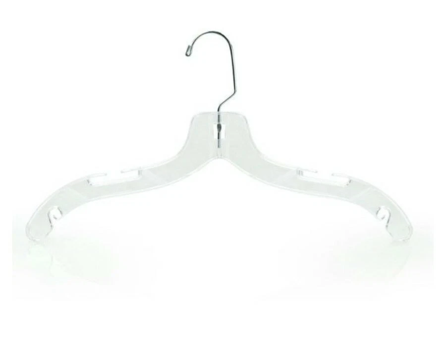 Mainetti Plastica Trasparente Top Appendiabiti 43cm Confezione Di 100 - Immagine 3 di 4