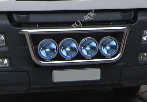 For MERCEDES MP3 CHROME BULL BAR GRILL BAR SPOTLIGHT BAR LIGHT NUDGE 2008-2020 - Picture 13 of 15