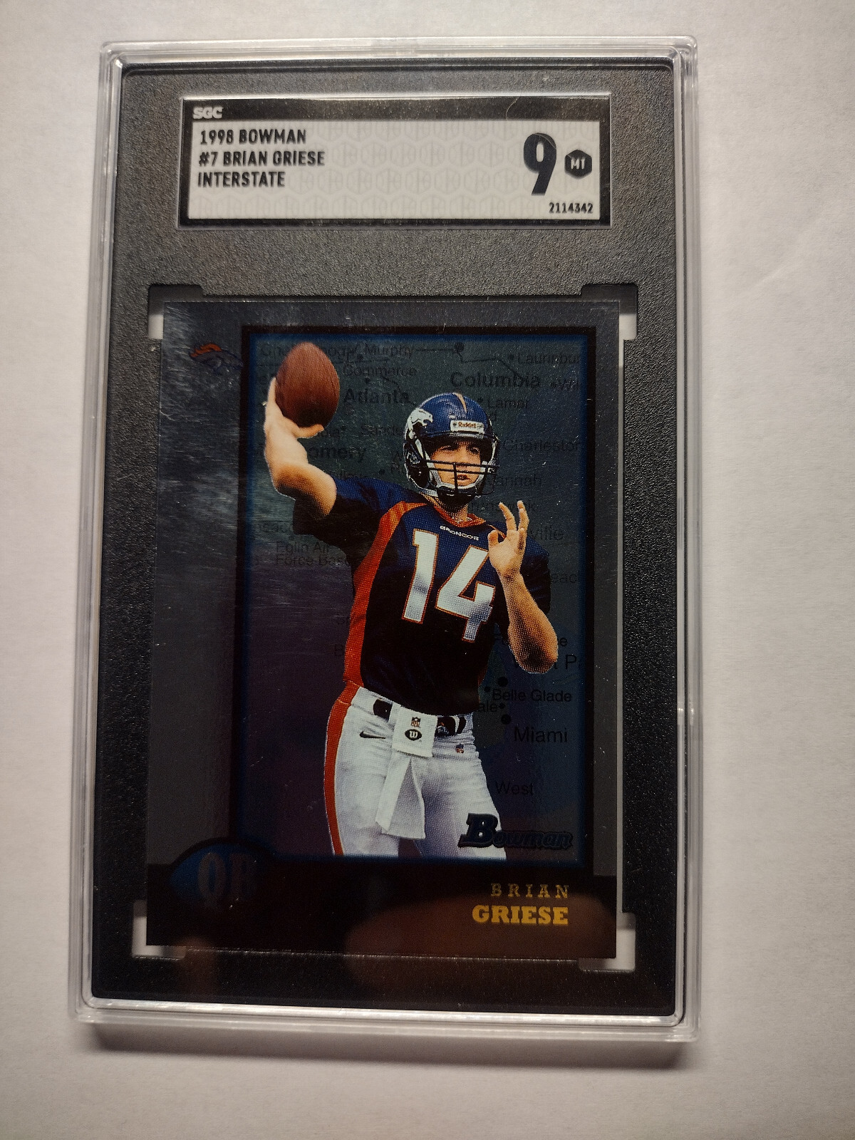 Brian Griese Bowman Chrome #7 Interstate