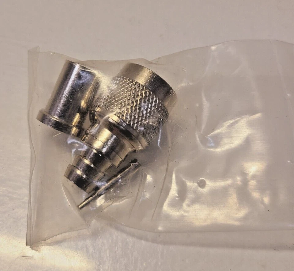 10 Quantity of AIM Electronics Coaxial Male Crimp Connectors 26-8005 (10 Qty) - Image 3 of 4