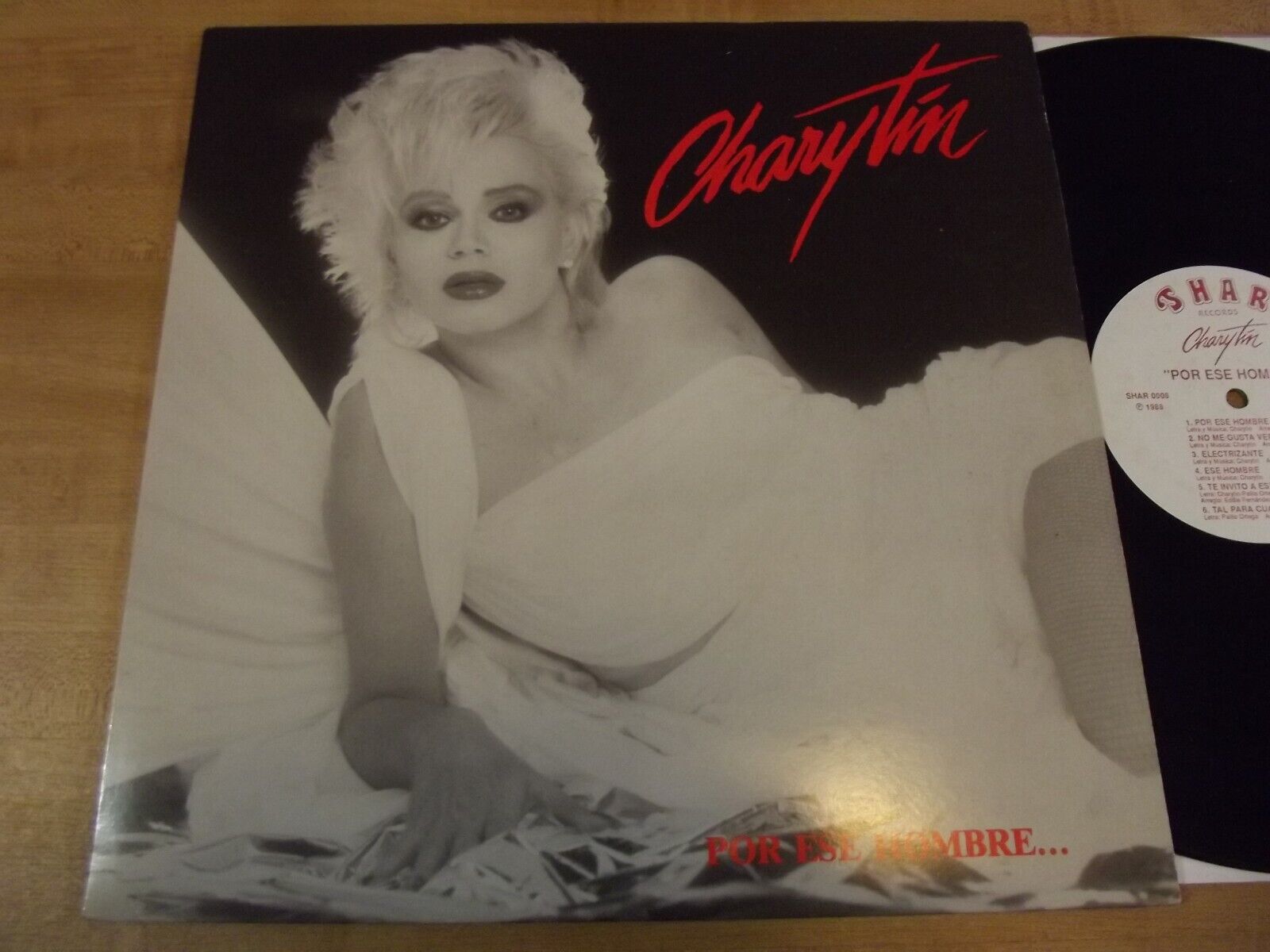 CHARYTIN - POR ESE HOMBRE LP RARE 1988 US SHAR , LATIN ROCK, POP