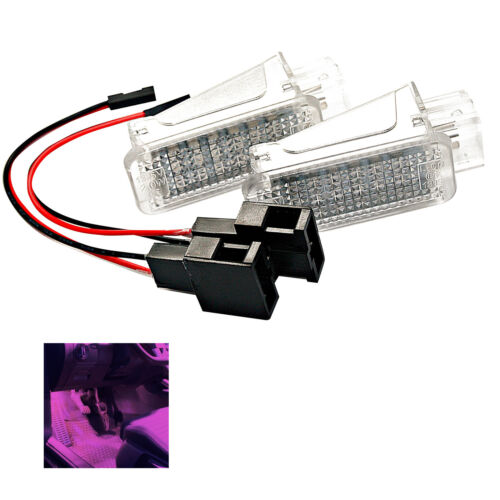 2x Convient pour Audi A1 A2 A3 A4 A5 A6 A7 Éclairage de Plancher LED Module Rot - Picture 6 of 6