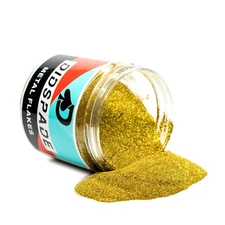 4oz Classic Gold 0.004 Gold Micro Metal Flake - Solvent Resistant Glitter