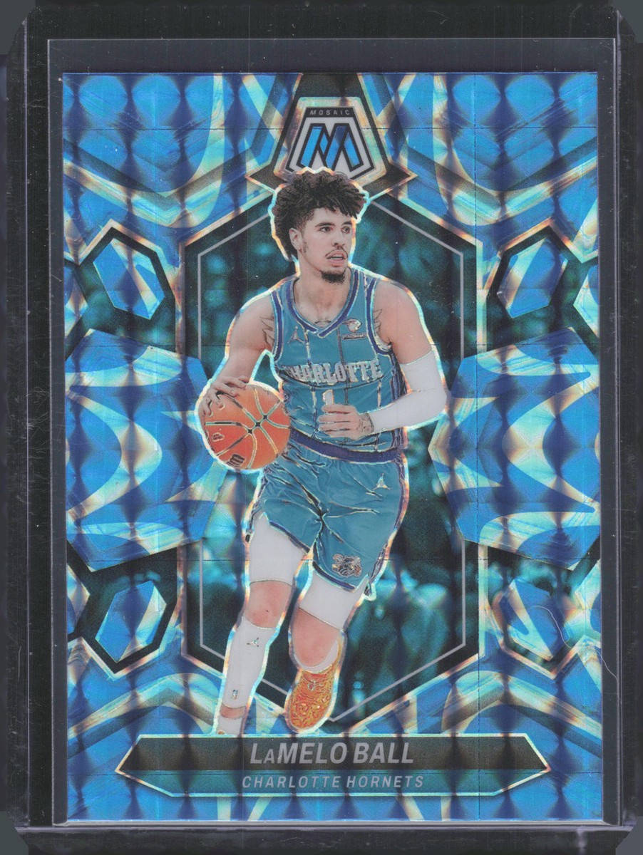 2023-24 Panini Mosaic Mosaic Reactive Blue #122 LaMelo Ball
