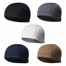 Skull Cap/Helmet Liner/Running Cap Moisture Wicking Headscarf Fits Under Helmets