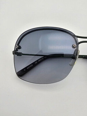Calvin Klein CK2122S 109 Green Frame Blue Gradient Lens Semi-Rimless Sunglasses Calvin Klein CK2122S 109 Green Frame Blue Gradient Lens Semi  main image 3