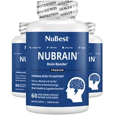 NuBrain by NuBest - Support Brain Health & Cognitive Functions - Pack 3