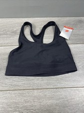 New HANES Racerback Sport Bra Active Gear Black Woman's Size Small NWT
