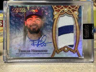 2022 Topps Dynasty Teoscar Hernandez Game Used Patch Auto #/10 DAP-TH2