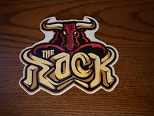 2000 WWF Wrestling vending sticker The Rock logo die cut rare