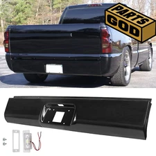 Rear Bumper Roll Pan W/LED License for 1999-2006 Silverado & Sierra