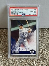 2018 Panini Diamond Kings #4 - LOU GEHRIG / Batting Stance - PSA 10 - YANKEES