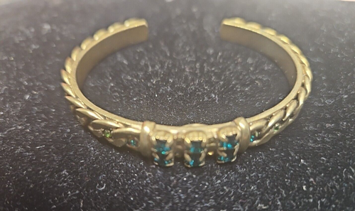 Sorrelli Wild Fern Swarovski Crystal & Gold Chain Cuff