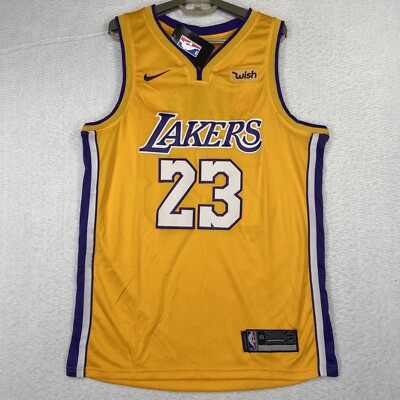 Los Angeles Lakers LeBron James #23 Nike Wish Logo NBA Swingman