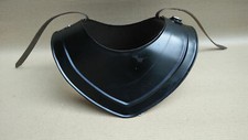 Medieval 18G Steel Black Finish Gorget Neck Armor Renaissance Halloween Item