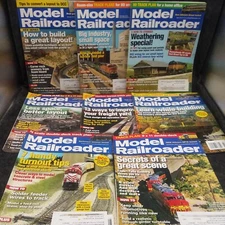Lot of 8 Model Railroader Magazines 2010 Issues HO Scale Layouts Scenery