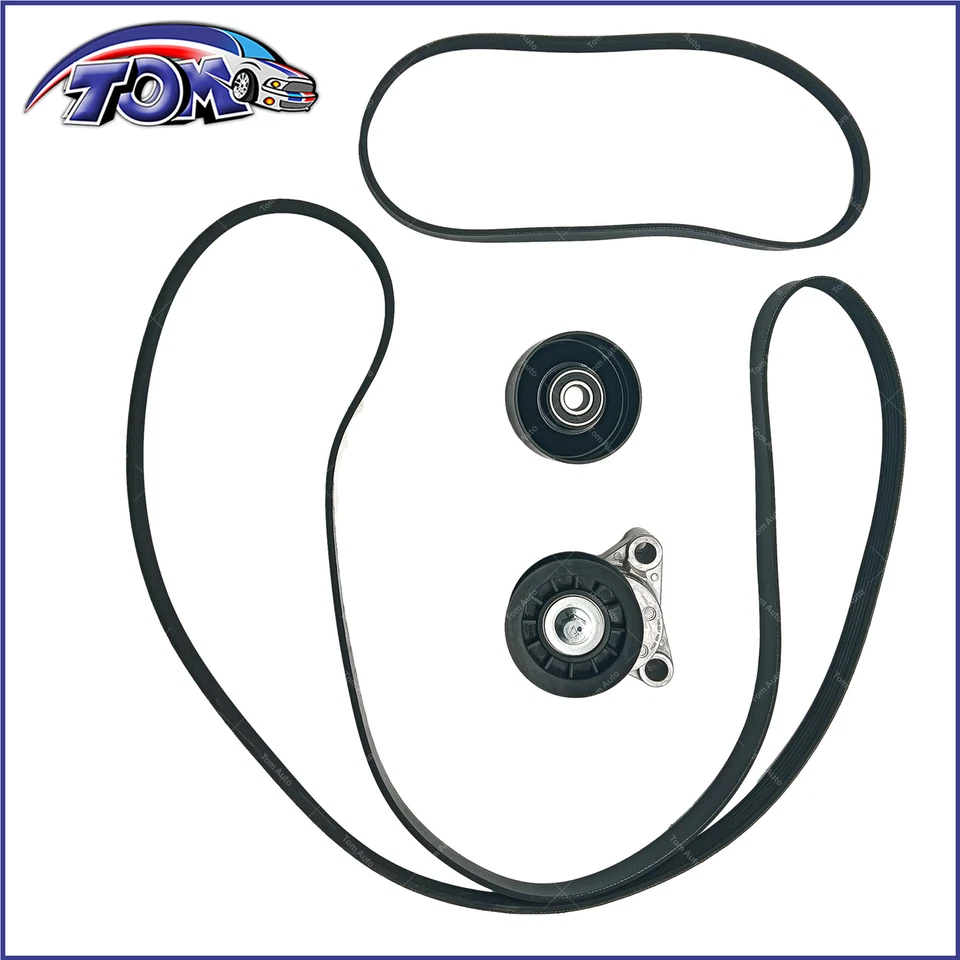 Kit de polea tensora de correa serpentina para Chevrolet Silverado GMC Sierra Cadillac Foto 2 de 4